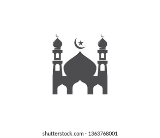 Mosque icon vector template