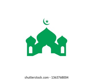 Mosque icon vector template