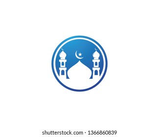 Mosque icon vector template