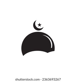 mosque icon vector template illustration logo design