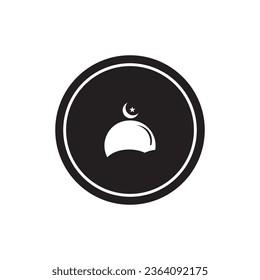 mosque icon vector template illustration logo design