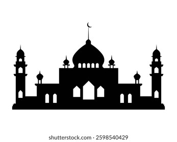 Mosque icon.Islamic culture and trust.Arabik and turkey.Mosque illustration.eid special.