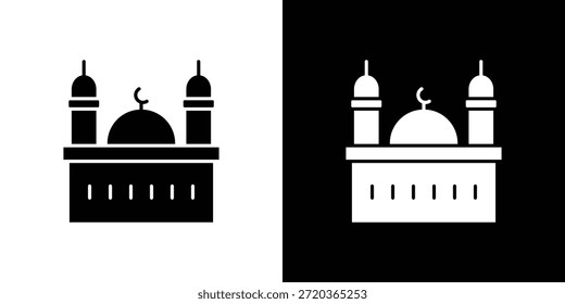 Iconos de mezquita para proyectos gráficos y de Diseño web