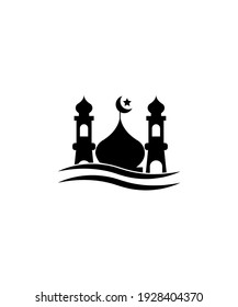 icono de mezquita,mejor icono plano vector.
