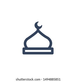 Mosque Idea Icon,  Ramadan Logo, Religion Symbol .