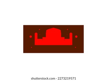 Moschee-Illustration, Moschee-Symbol mit elegantem Konzept, perfekt für Rmadan- oder Eid-Design