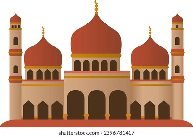 Moschee-Illustration für Rmadhan-Design 