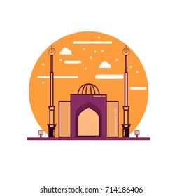 Mosque illustration. Mosque vector illustration. Mosque. Islam.