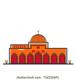 Mosque illustration. Mosque vector illustration. Mosque. Islam. Ramadan vector illustration.
