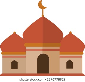 vector de ilustración de mezquita para el moeslim  