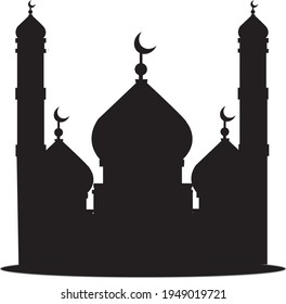 mosque image in dark color