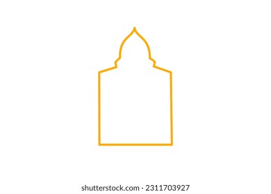Moschee islamic Rahmen eid ramadan Illustration