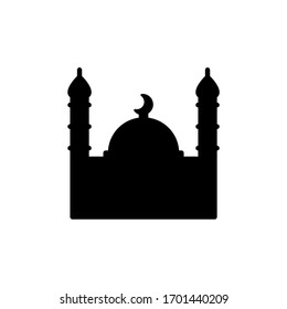 mosque islamic glyph icon black