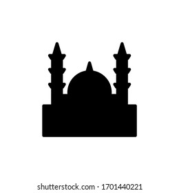 mosque islamic glyph icon black