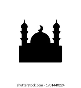 mosque islamic glyph icon black