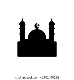 Moschee islamisches Symbol schwarz