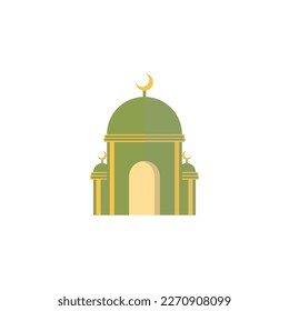 Mosque Islamic Icon Ilustration logo