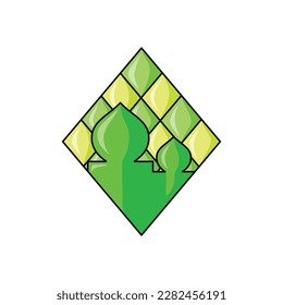 Mosque islamic isolated vector design