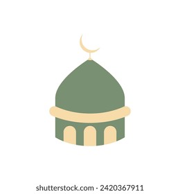 Mosque Islamic logo icon ramadhan kareem vector template