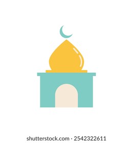 Mosque Islamic logo icon, ramadhan kareem icon design