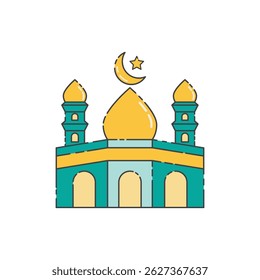 Mosque Islamic logo icon, ramadhan kareem icon design