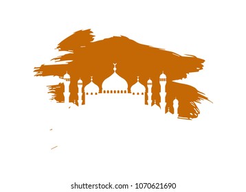 mosque islamic ramadan vector
