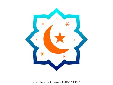 Mosque islamic, ramadhan logo vector