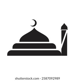 Mosque islamic Religious template icon logo