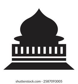 Mosque islamic Religious template icon logo