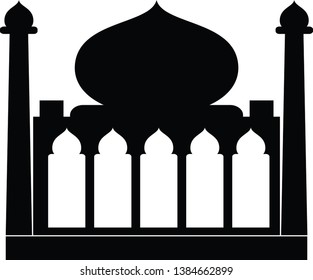 Mosque Islamic Silhouette Vector Illustration