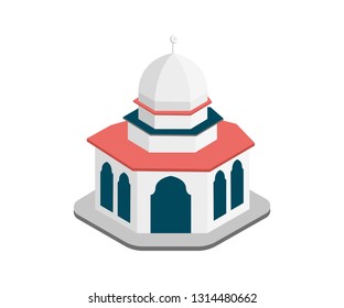 Mosque Isometric Islami