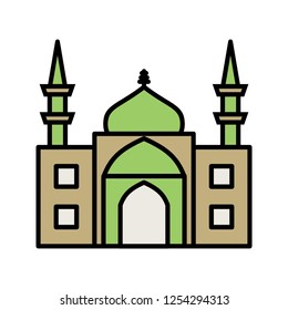 Mosque Line filled icon