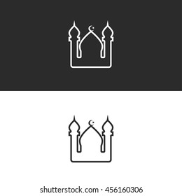 mosque line icon