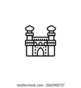 Mosque Line Icon, Vector Template