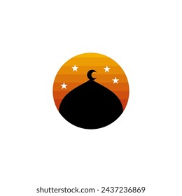 Moschee-Logo-Design und Symbol