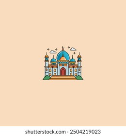 Moschee Logo Design in Illustrator