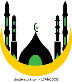 Mosque logo design stock vector