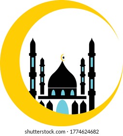 Mosque logo design stock vector