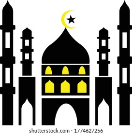 Mosque logo design stock vector