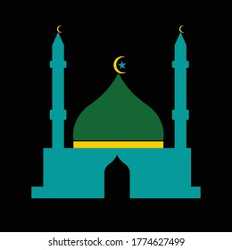 Mosque logo design stock vector