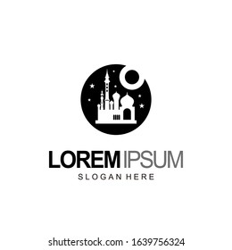 mosque logo design and template
