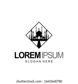 mosque logo design and template