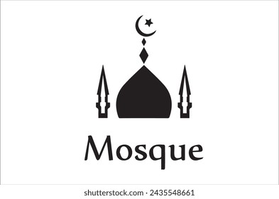 Mosque logo design template eps file 