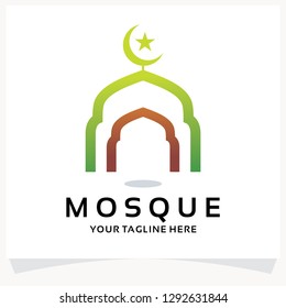 Mosque Logo Design Template Inspiration