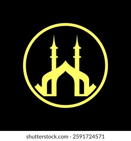 mosque, logo design, vector, icon, symbol, islamic, muslim, architecture, islamic, muslim, islam, travel, religion, background, building, minaret, arabic, dome, ramadan, night, landmark, design, cultu