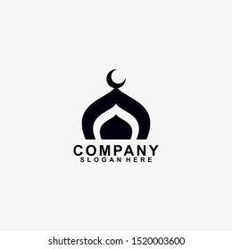 Mosque Logo Design Vector Template. Modern Design. Vector Illustration