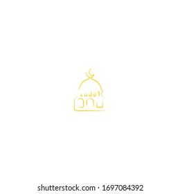 Moskau Logo-Icon-Design mit einfachem Line-Art-Stil