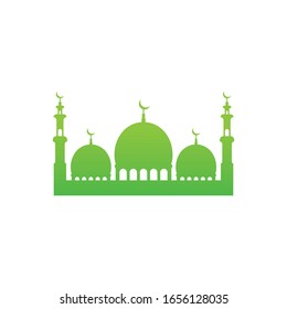 Mosque logo icon vector illustration.