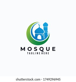 mosque logo icon vector isolated
