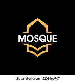 mosque logo icon vector isolated